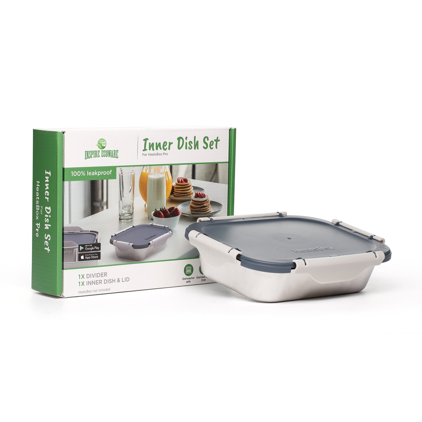 Buy Extra Inner Dish & Leakproof Lid for Heatsbox - Inspire Ecoware